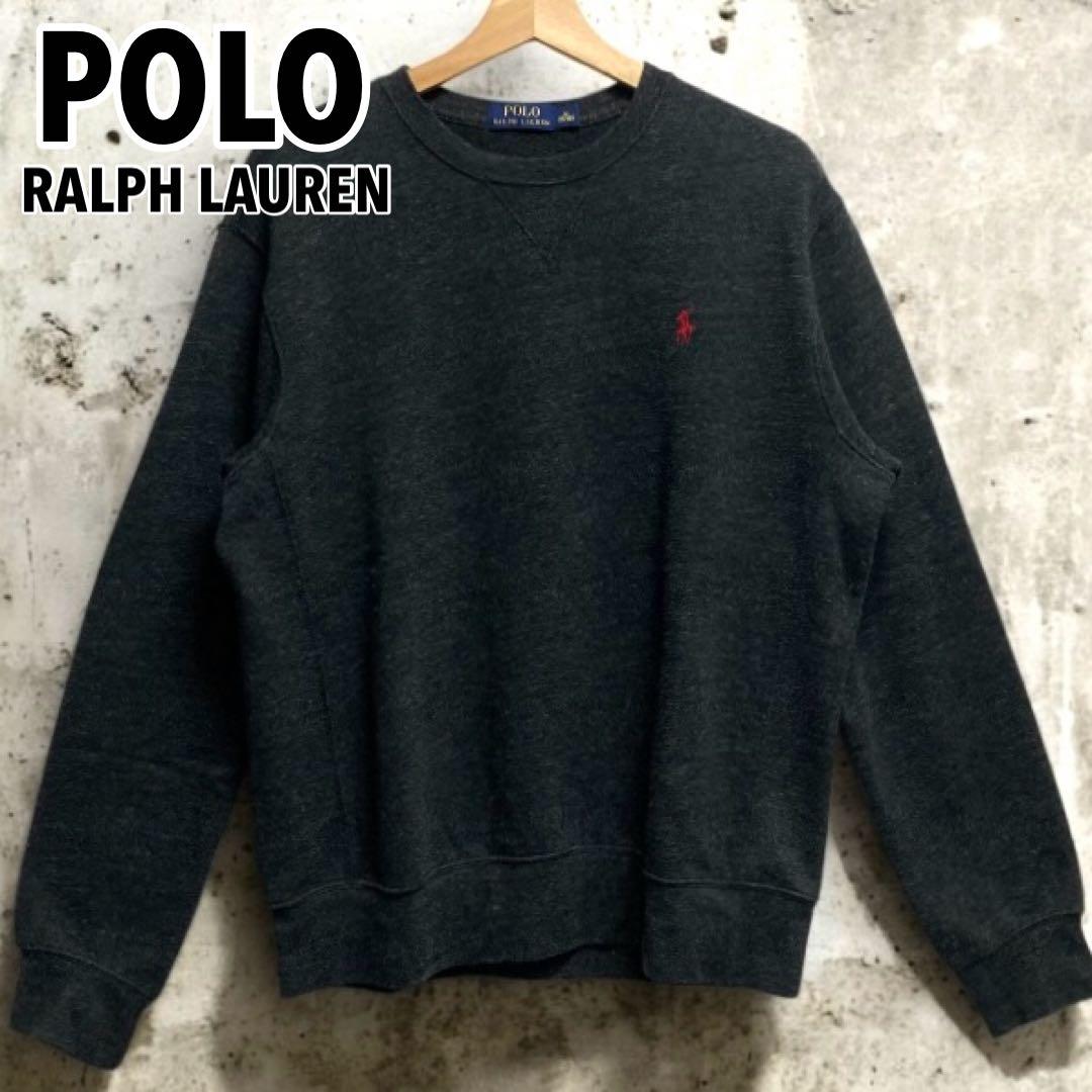 【美品◎】POLO RALPH LAUREN 刺繍ロゴ 裏起毛 スウェット M POLO RALPH LAUREN（ポロ・ラルフローレン） 爆買 ポロ ラルフローレン