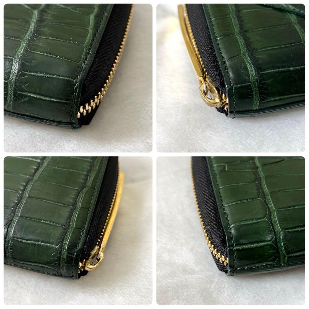 池田工芸 80周年記念 ティラノ クロコダイル 長財布 王者の緑 - メルカリ