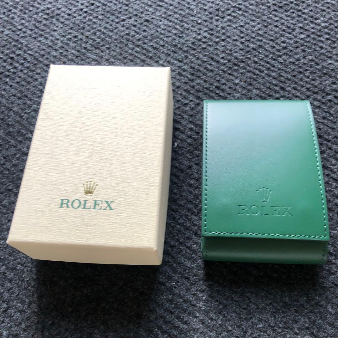 ROLEX グリーンレザーケースと箱 ロレックス時計ケース - メルカリ
