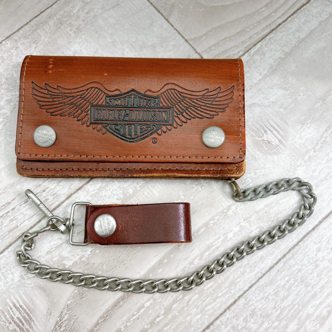 ミ*コ様 ハーレーダビッドソン Harley Davidson チェーン付レザー Harley Davidson（ハーレー・ダビッドソン） ハーレーダビッドソン純正