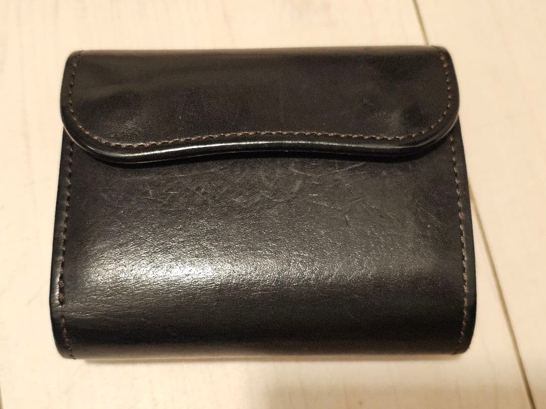 最終値下げ！WILD SWANS 三つ折り財布　ブラック　イーノ　レザー　eno WILD SWANS（ワイルドスワンズ）ENO（イーノ）ミニ3つ折りウォレット