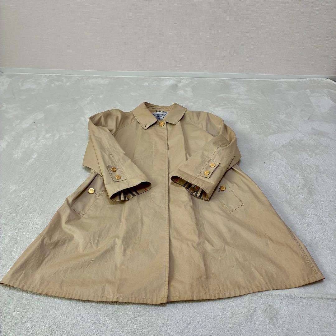Burberrys 白タグ 金ボタン ベルト付 ステンカラーコート 9AR英国製