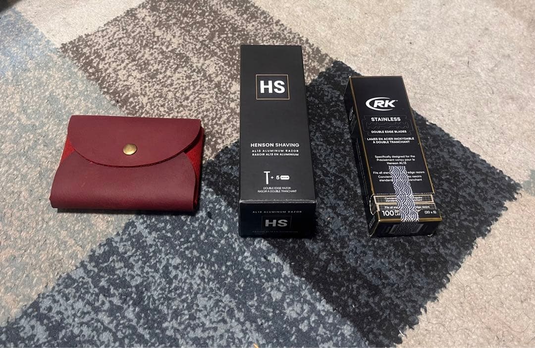 ヘンソンシェービング　アグレッシブ　皮ケース付き　Henson 替え刃60枚 楽天市場】【HENSON公式】 生涯保証 《レビューで特典付き》ヘンソン