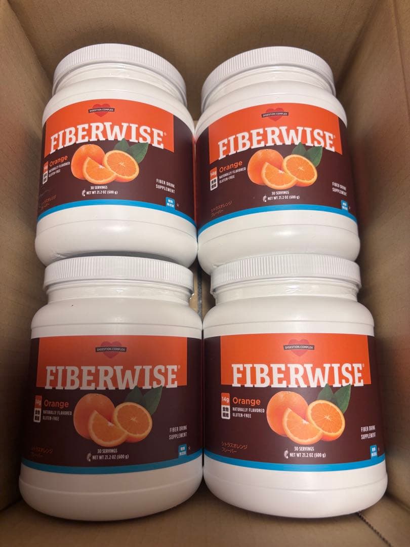 【新品】バラ売り可 ファイバーワイズ オレンジ600g × 4個 ファイバーワイズ 糖類無添加 シトラスオレンジ フレーバー