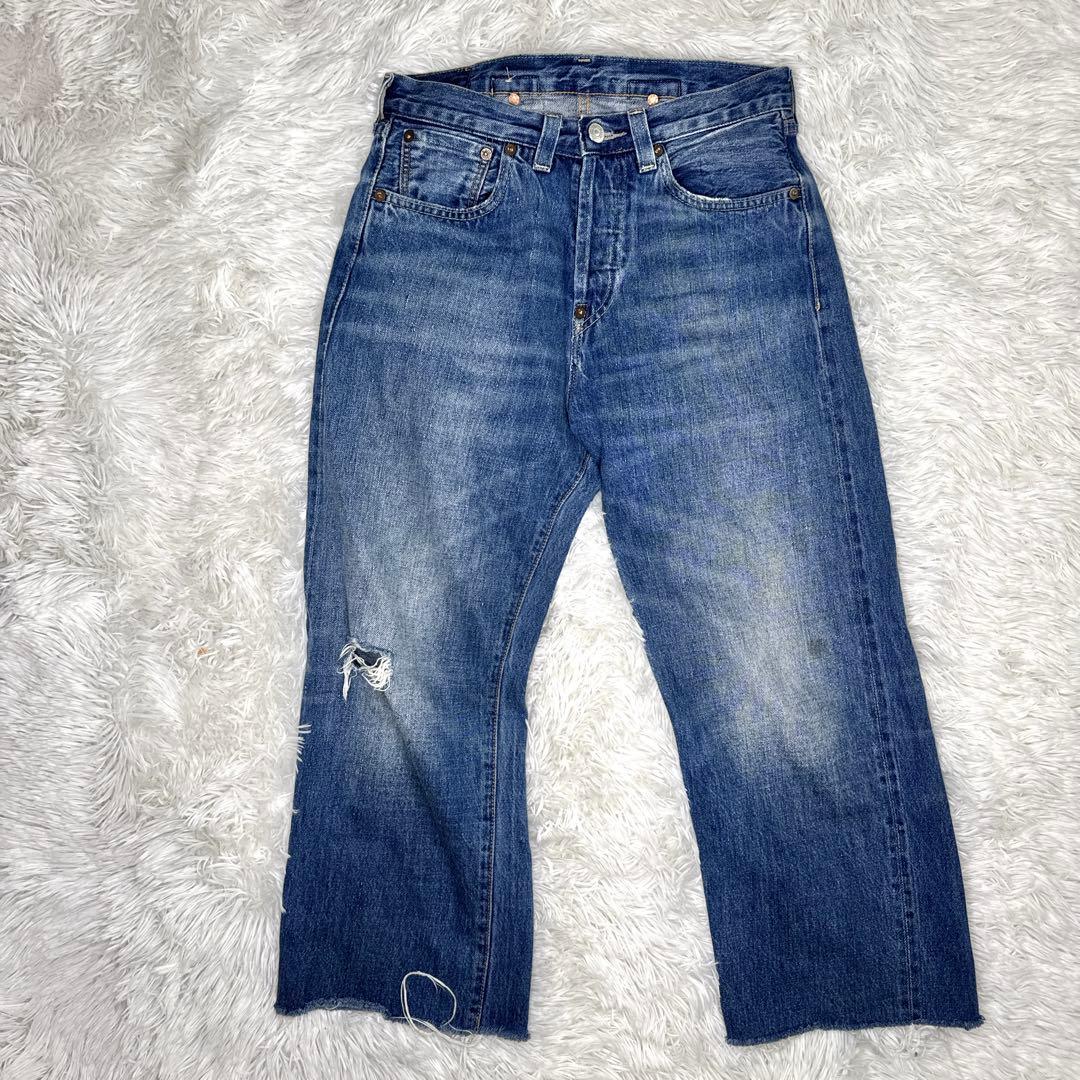 リーバイス 501XX ビックE 赤耳 革パッチ デニム ジーパン - メルカリ