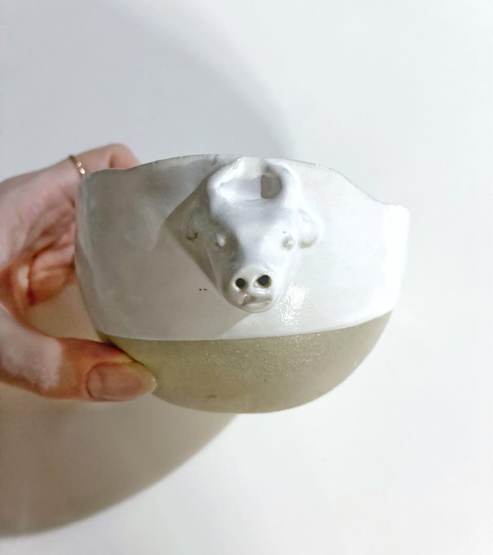 【みゆさま】ビルビラ birbira USHI 牛陶器ボウル フリーカップ uzra Bowl S - 224porcelain ｜食器・皿・茶碗 嬉野肥前吉田焼陶器の通販