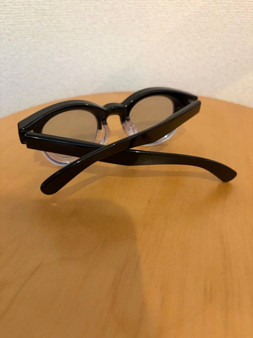 JINS BE BOLD 極太 ボストン ブラッククリア ブルーカラーレンズ