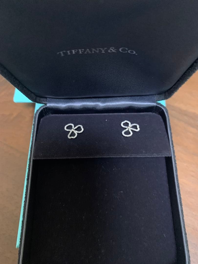 sawazo　ティファニーピアス ティファニー T T ワン フープ ピアス ダイヤモンド ホワイトゴールド