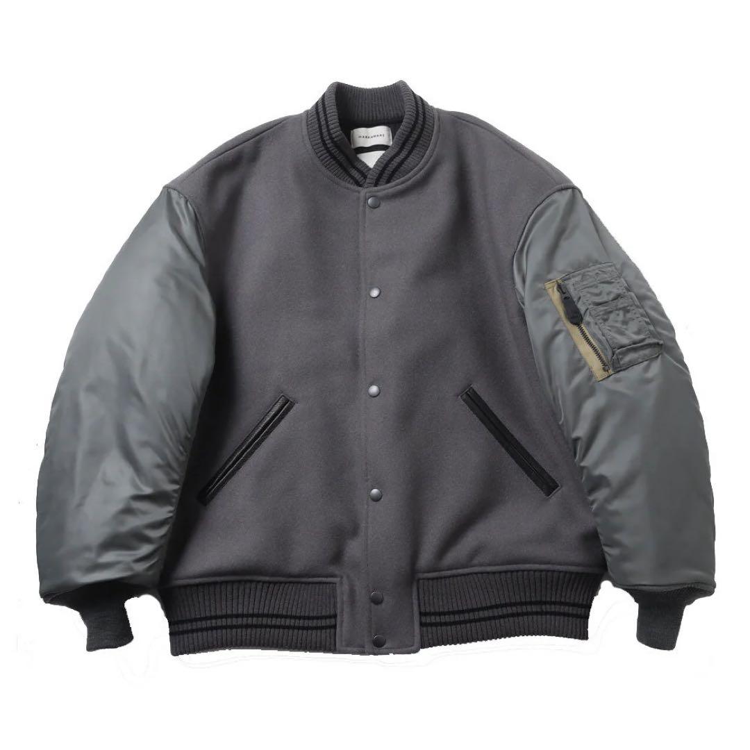 ジャケット・アウター MARKAWARE 23AW VARSITYJACKET WOOL MELTON MARKAWARE 23AW 