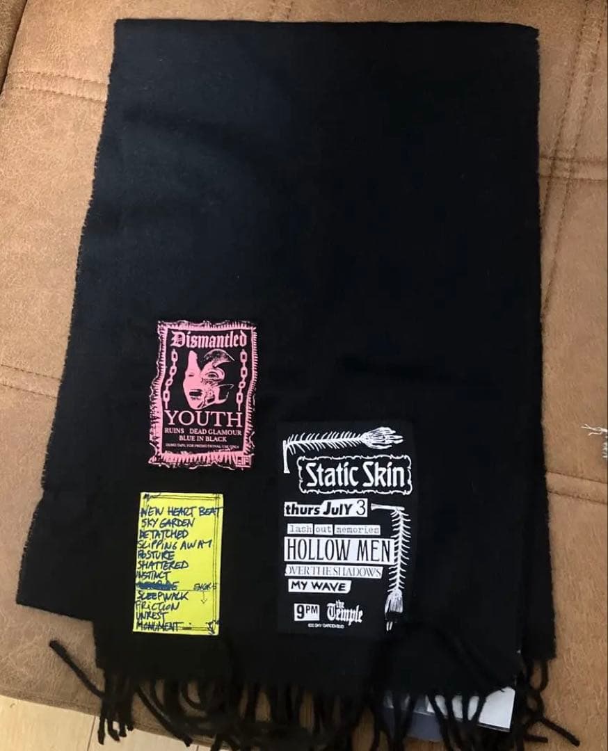 新品未使用 FRED PERRY × RAF SIMONS マフラー Fred Perry Raf Simons X Fred Perry Fluffy Knit Scarf SC6530-M26