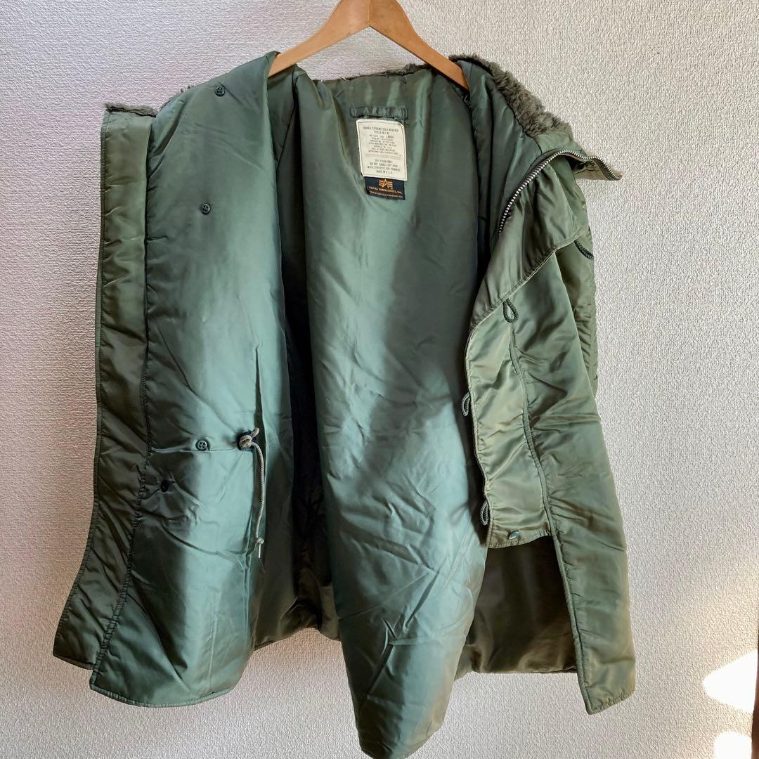 USA製 希少90s ALPHA INDUSTRIES アルファ N-3B L - メルカリ