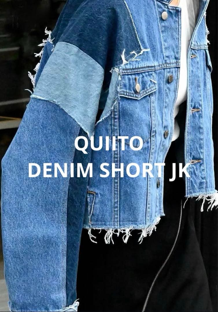 ◆出品2/28まで◆キート QUIITO DENIM SHORT ジャケット マイクロ スタンド デニム ジャケット｜QUIITO(キイト)｜Ron Herman