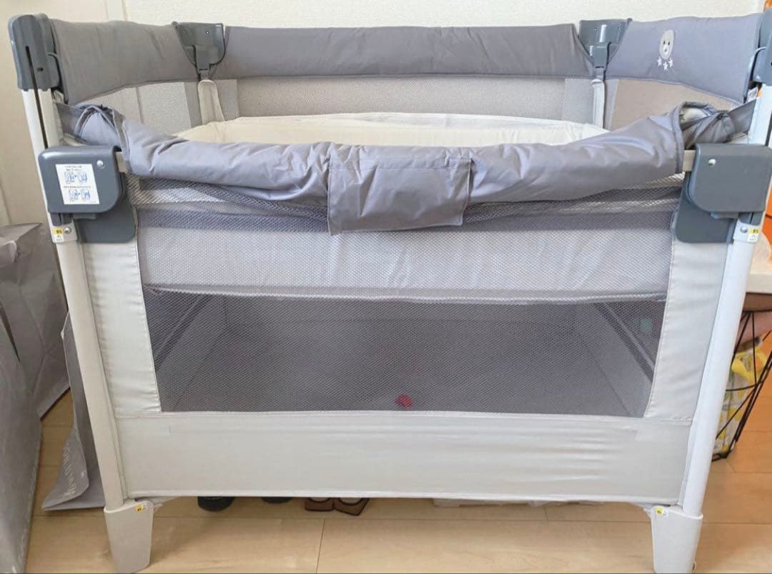 Aprica ココネル エアーAB ベビーベッド　グレーベアー アップリカ（Aprica） ココネル エアープラス AB グレー（GR） ベビー