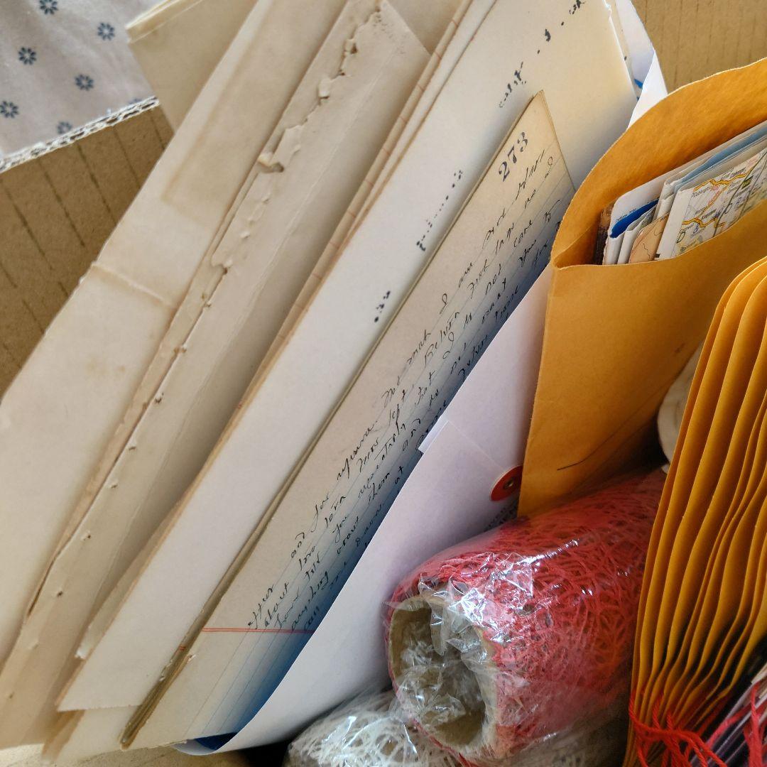 過去最大120サイズ/たっぷりephemeral box☆ヴィンテージ海外紙モノ