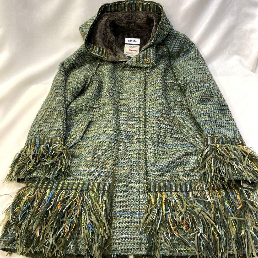 COOHEM コーヘン　米富繊維　ツィードコート 楽天市場】コーヘン COOHEM テディ チェック ツイード コート TEDDY