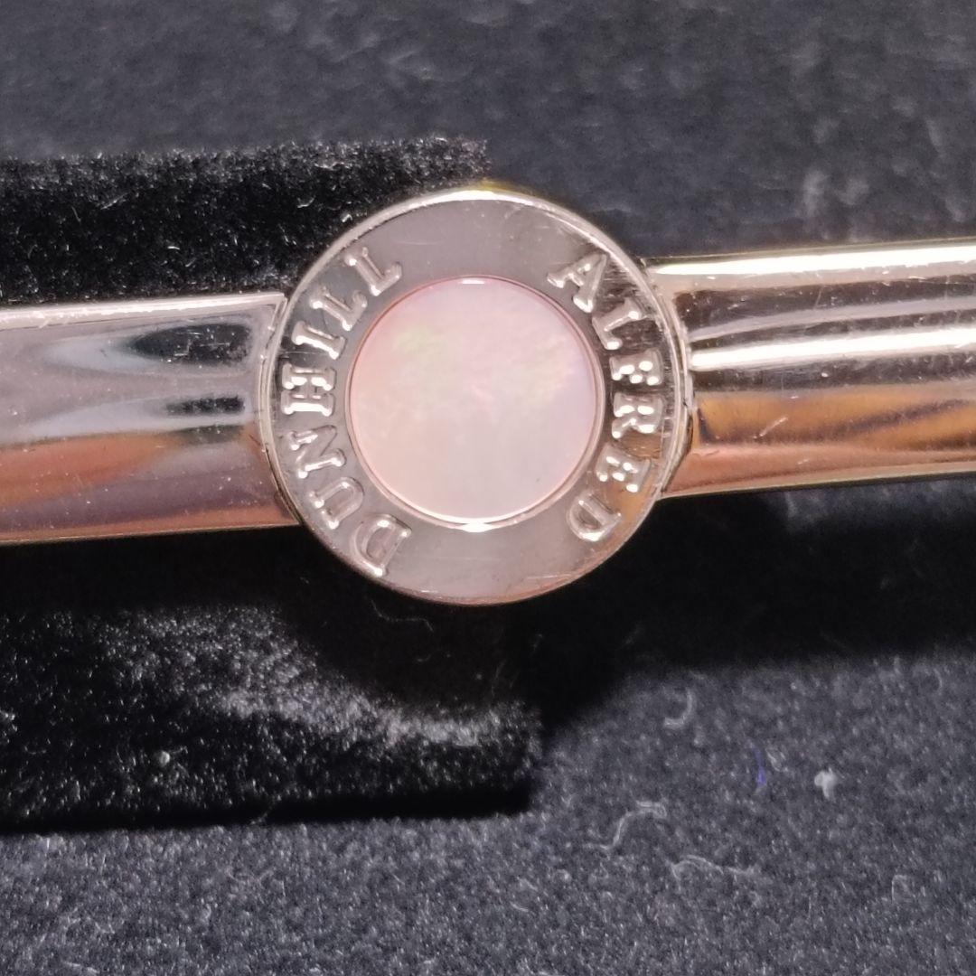 良品】【ダンヒル】ネクタイピン ピンクシェル シルバー925 結婚式