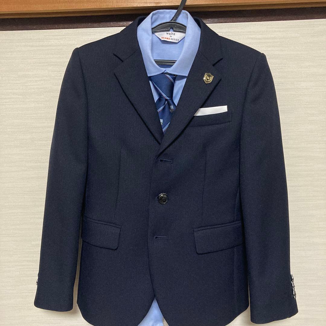 waltz by BEAMS DESIGN フォーマルスーツ 140【美品】 waltz by BEAMS DESIGN ベスト付きスーツ キッズ 男の子 ビームス