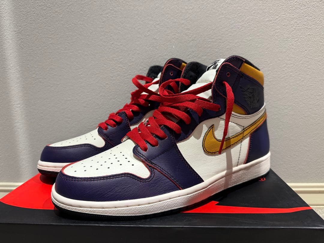 黒*汰様 【未使用】エアジョーダン1 ディフィアント レイカーズ CD6578- NIKE（ナイキ） AIR JORDAN 1 RETRO HIGH OG DEFIANT LAKERS エア