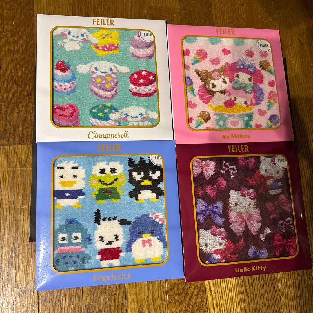 フェイラ－ サンリオハンカチ４枚セットFEILER Sanrio サンリオコラボ フェイラ－ サンリオハンカチ4枚セットFEILER Sanrio サンリオコラボ
