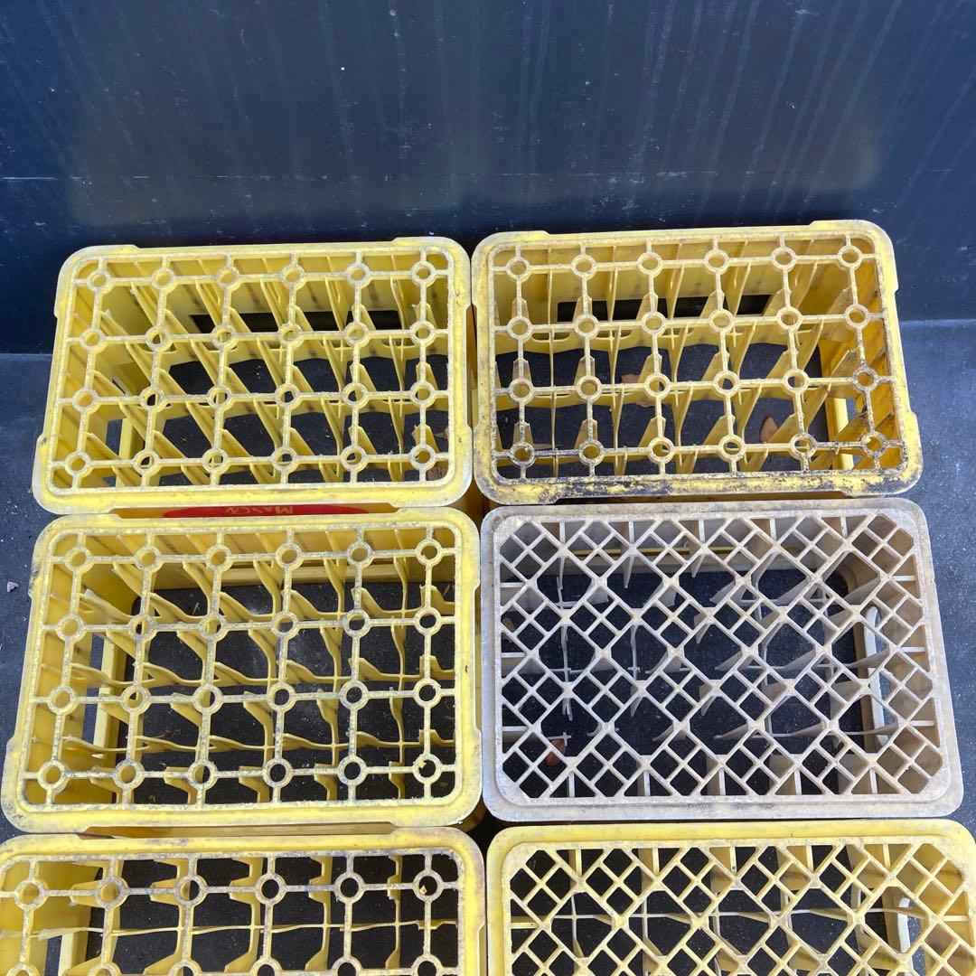 ジュース瓶ケース 8個 コンテナ ケース ボックス ビールケース