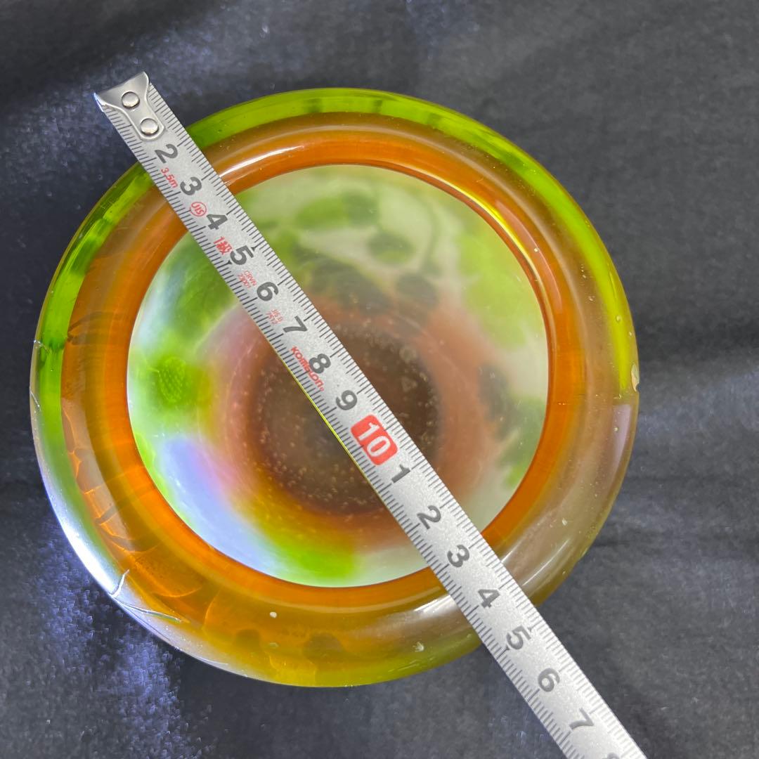 エミール・ガレ 第二期工房酸化腐食彫花入 木箱 幅約14