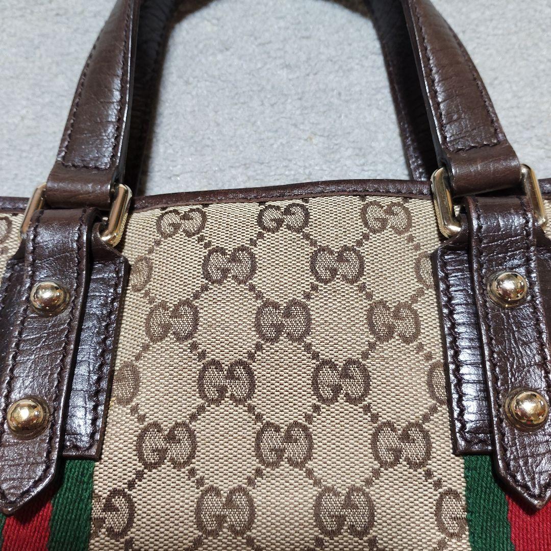 《鑑定済☆正規品》GUCCI シェリーライン ミニトートバッグ