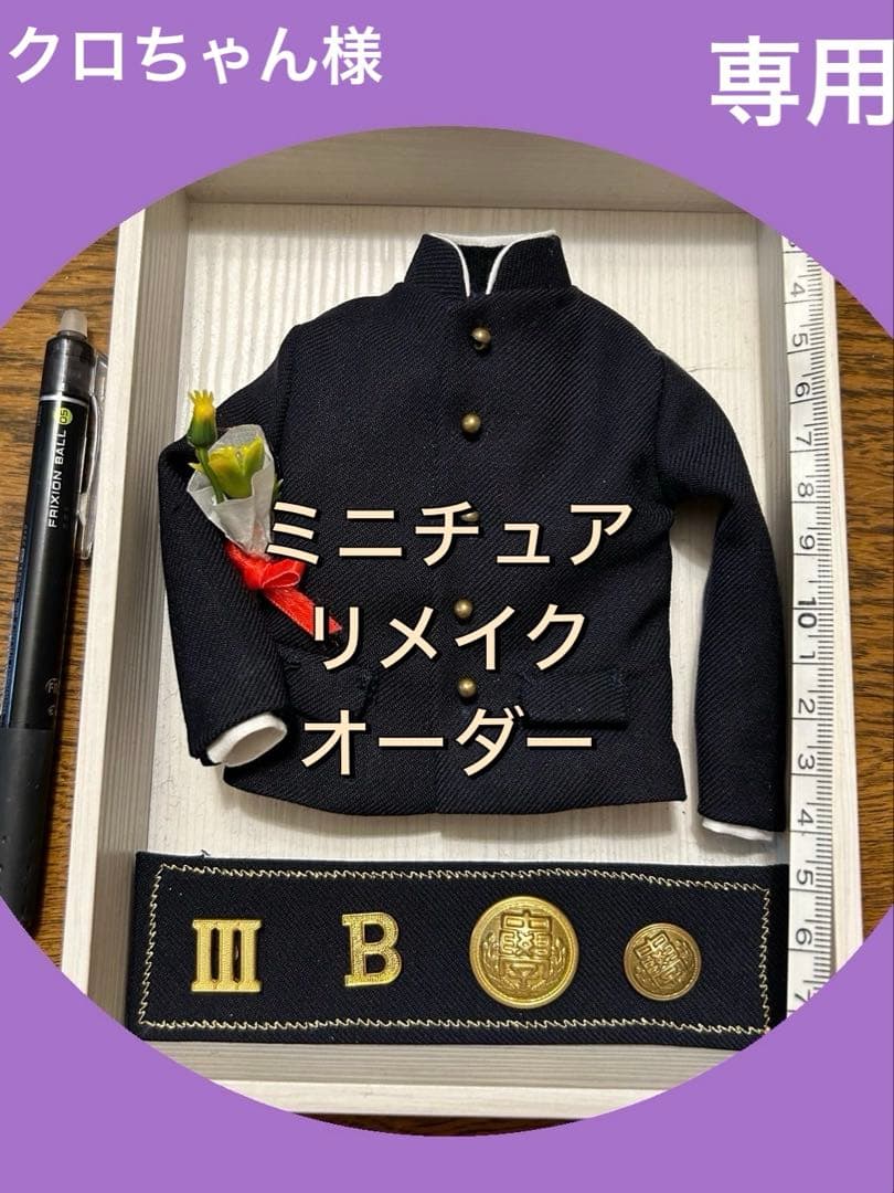 クロちゃん様 ミニチュアリメイク✿ オーダーメイド　学ランジャケットのみ LONG LENGTH ZIP OUTER【クロミ×DEVIL NIERちゃん】 | NIER CLOTHING