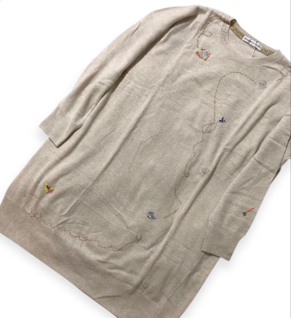 専用新品　TSUMORI CHISATO ビーズ刺繍ニット　カシミヤ、アンゴラ混 専用新品 TSUMORI CHISATO ビーズ刺繍ニット カシミヤ、アンゴラ混