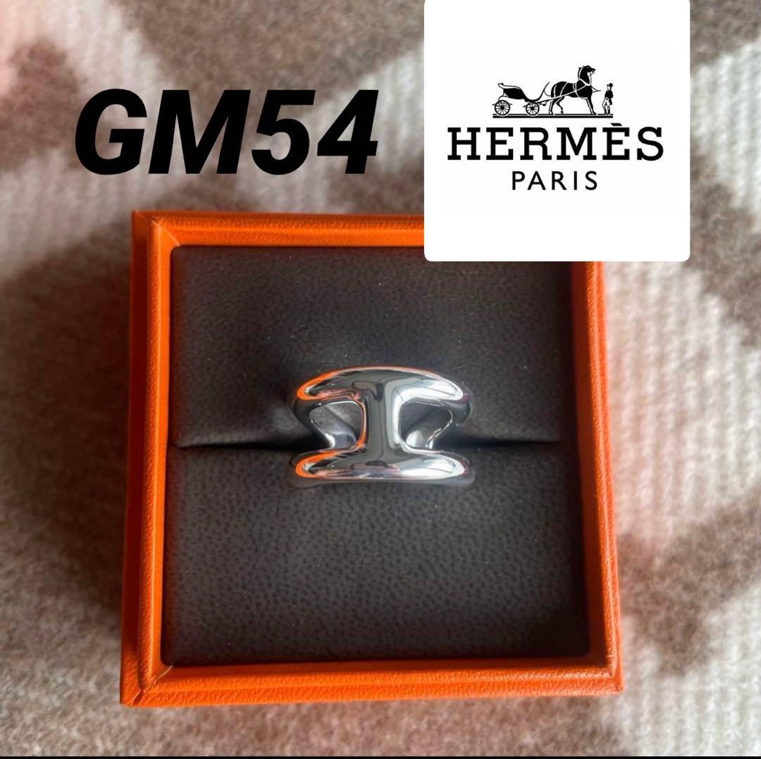 エルメス　オスモズ　GM54保証書付 エルメス リング オスモズ PM スターリングシルバー #54 箱 保証書