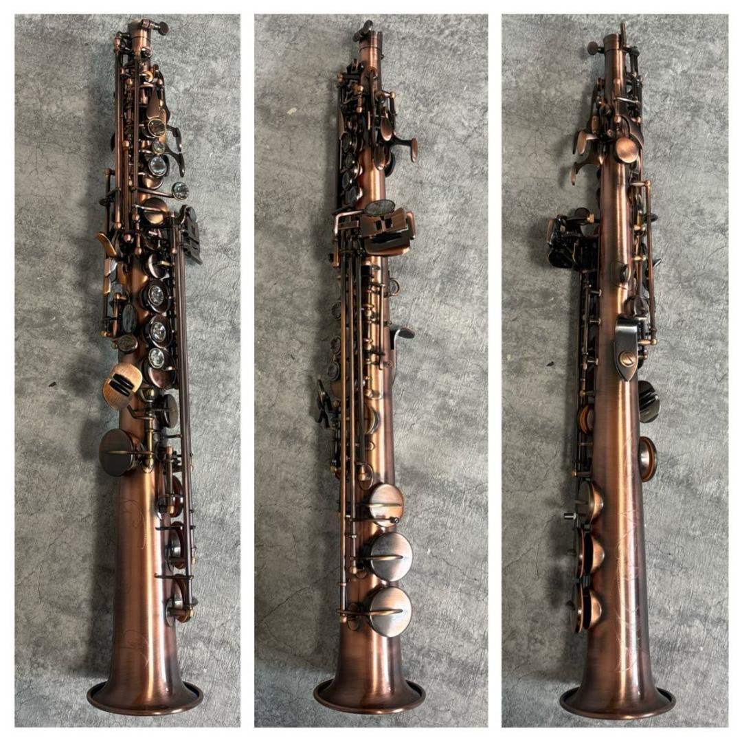 【極美品、希少】Muslady マスレディ ソプラノサックス 送料無料 匿名配送