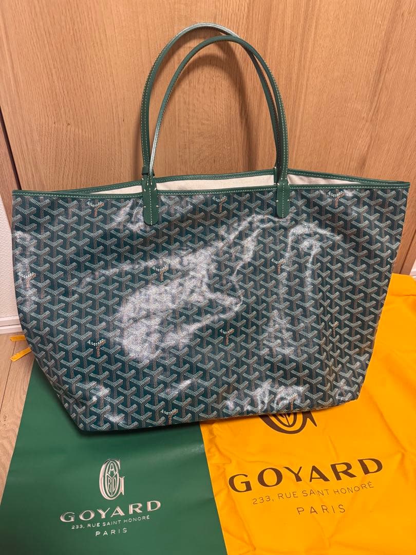 GOYARD ゴヤール サンルイGM バッグ トートバッグ グリーン GOYARD サンルイ GM トートバッグ グリーン PVC | MixTHINKS（ミックス