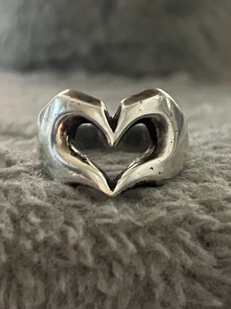 70~90s代のヴィンテージジュエリー シルバー ハート型リング 925 シルバー925 ブルーハートリング（10.5号） | Milo Antiques & Vintage