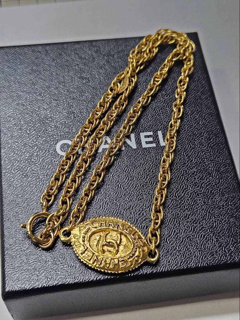 CHANEL　シャネル　刻印プレート有ココマーク　ロゴネックレスチェーンゴールド 楽天市場】シャネル CHANEL ココマーク ネックレス マトラッセ