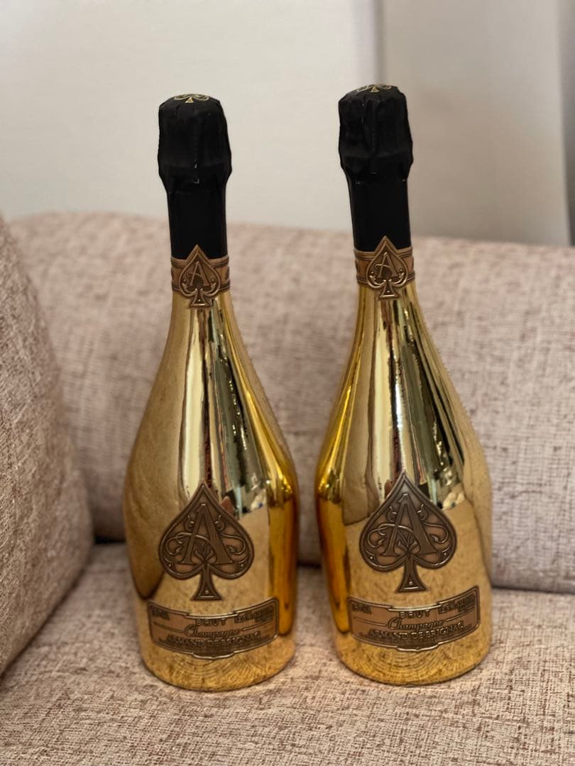 アルマンド ゴールド ボトル空瓶インテリア用ArmanddeBrignac展示用 ARMAND アルマンド ブリニャック 空き箱 ケース 空き瓶 750ml 6個