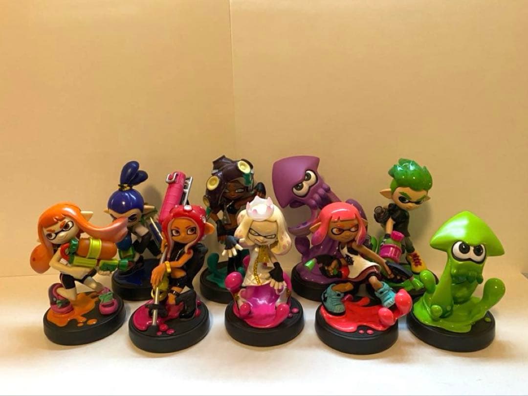 スプラトゥーン Splatoon amiibo フィギュア 9体セット amiibo Splatoon 3 Off The Hook Pearl & Marina Side Order ver
