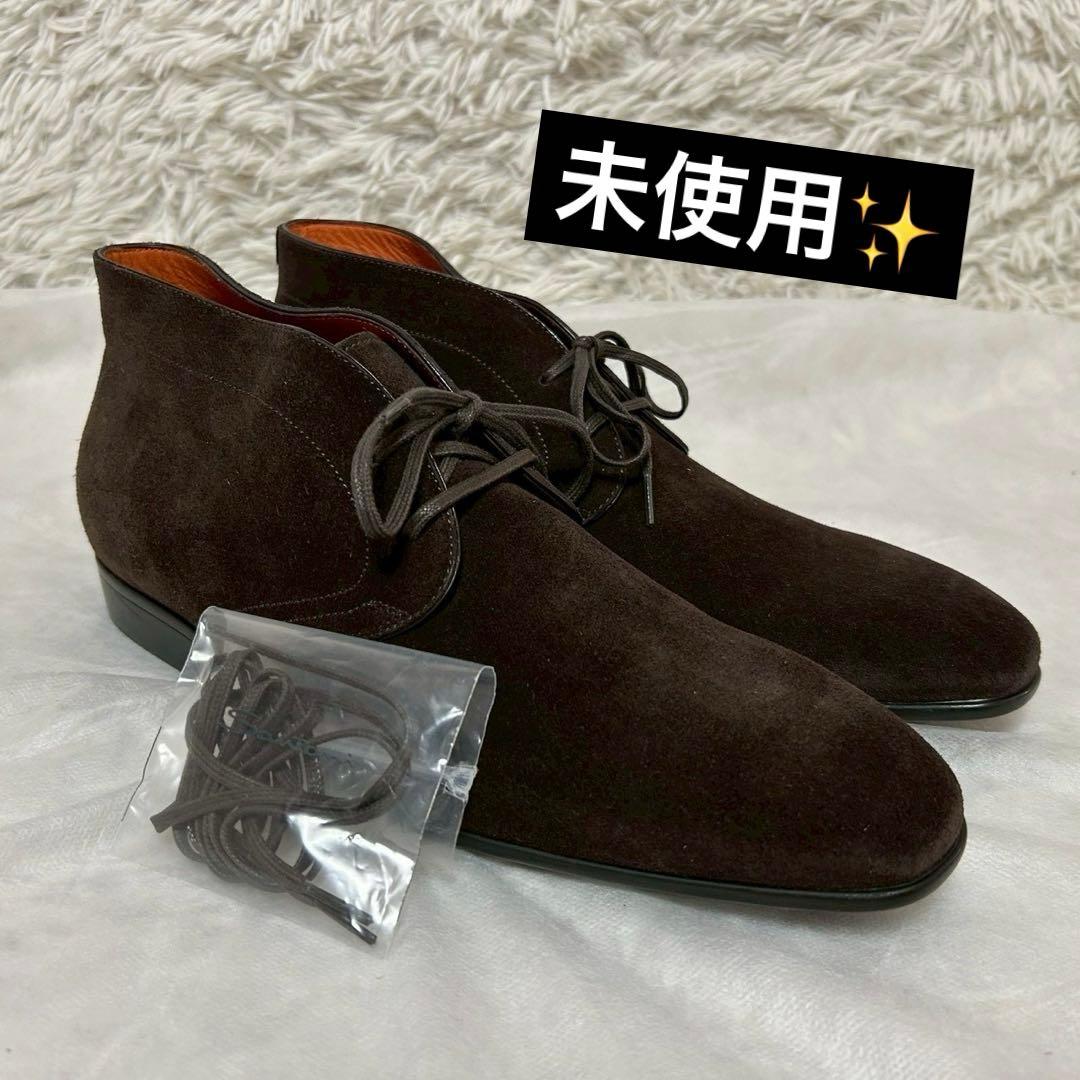 未使用✨Santoni サントーニ スエード ドレスシューズ ダークブラウン