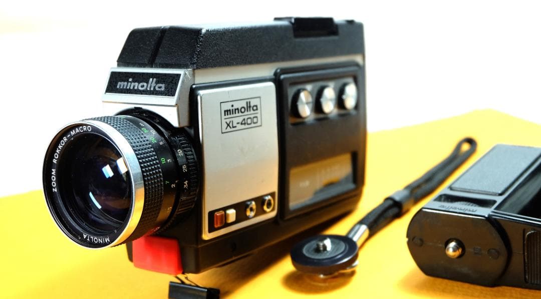 レトロ　希少品　Minolta XL-400 8mmカメラ 主要動作確認済 Minolta XL-400 Super 8 Camera Professionally Serviced and Fully