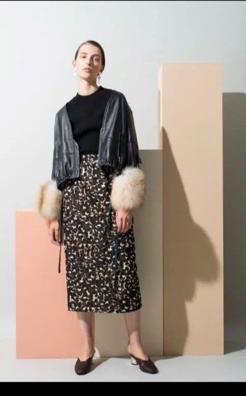 エレンディーク　Vネックレザーファーブルゾン Vネックレザーファーブルゾン ファーレザーブルゾン[fo2046] | レディースファッション通販の