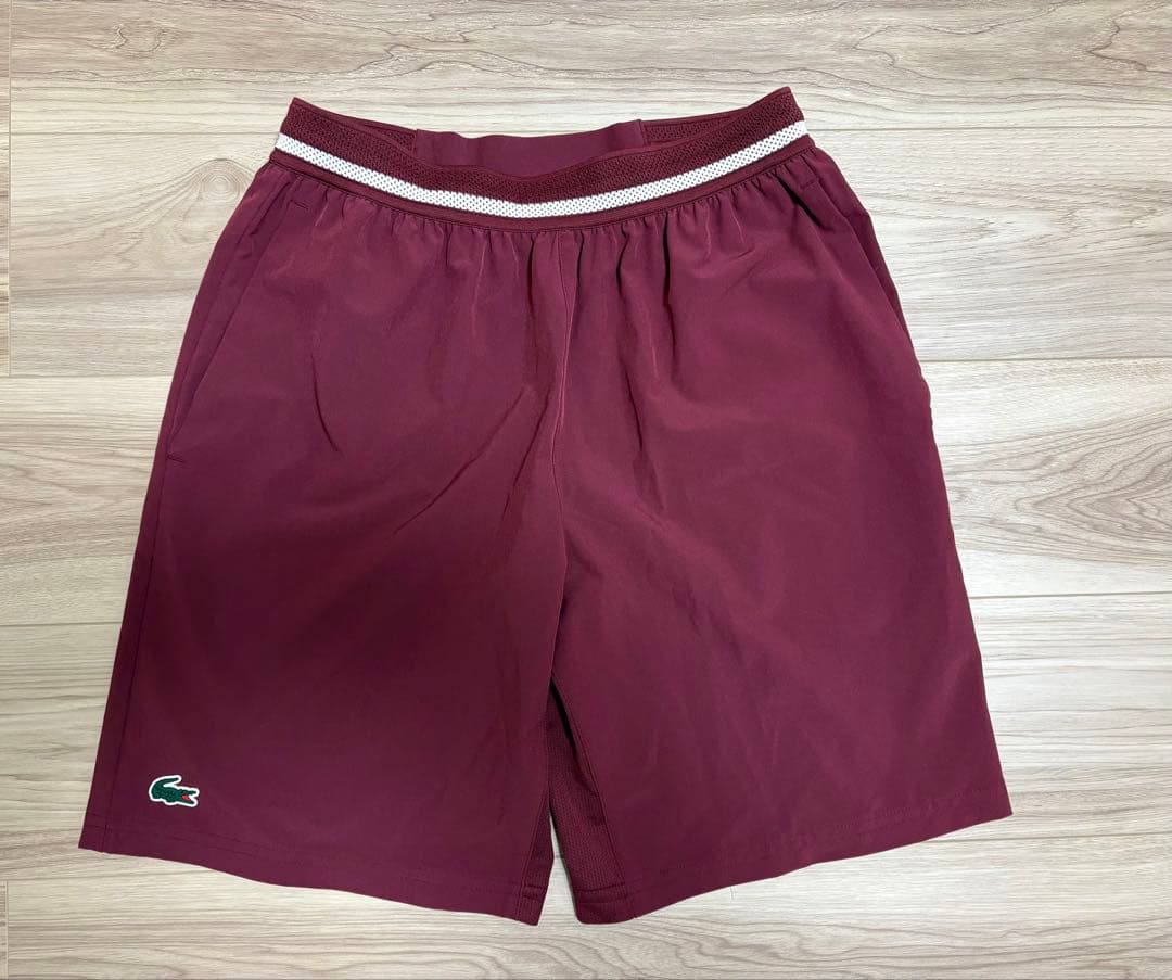 ラコステ ノバク・ジョコビッチ メッシュガゼットテニスショーツ エンジ ラコステ LACOSTE 『ノバク・ジョコビッチ』メッシュガゼットテニス