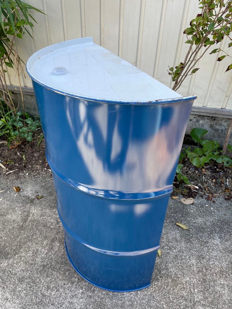 ドラム缶 半切り 縦半分 無加工 - メルカリ