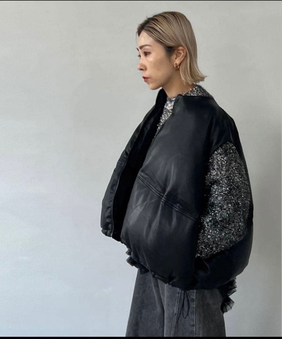 ☆chuclla PUレザー サークルダウンベスト - メルカリ