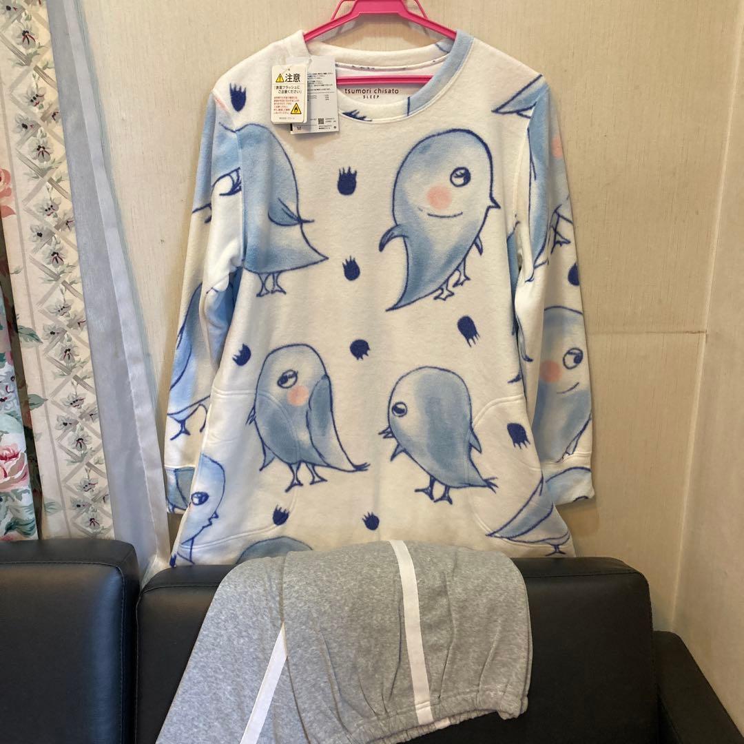 ツモリチサトパジャマ長袖 長ズボン マイクロフリース素材 あたたかUDW442 tsumori chisato SLEEP｜ツモリチサト スリープ パジャマ マイクロ