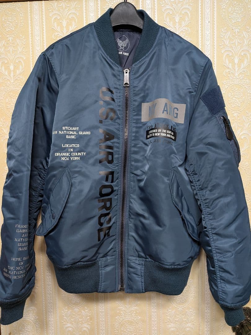 MA-1 フライトジャケット U.S. AIR FORCE US．MA1．AIRFORCE、フライトジャケット(新品）A10NZ-AF : LA-BOY