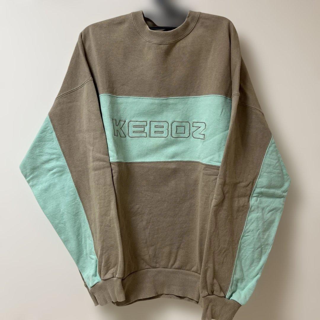 ケボズ　スウェット上下セット スキッパートップス×ジョガーパンツスウェットセットアップ[pm363