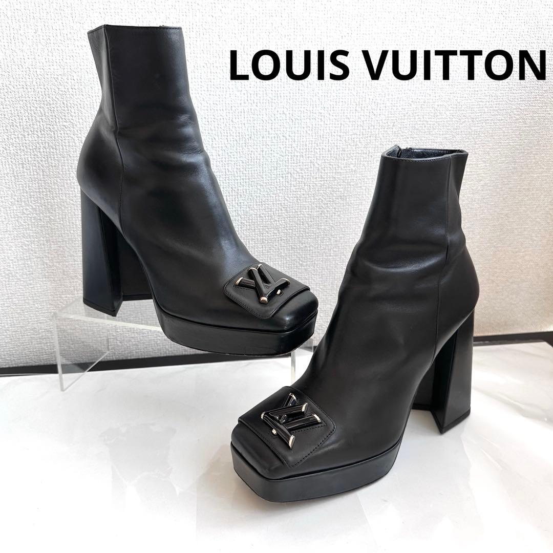 ルイヴィトン　シェイクライン　LV 厚底　アンクルショートブーツ　ブーティ ルイヴィトン シェイクライン LV 厚底 アンクルショートブーツ