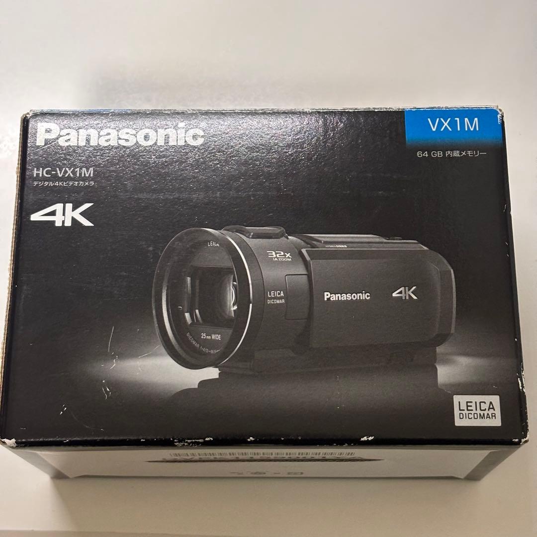 Panasonic】4Kビデオカメラ HC-VX1M SDカード・バッテリー付