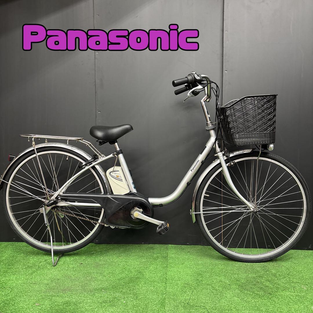 電動自転車 Panasonic Lithium vivi シルバー　98 電動自転車(パナソニック)Panasonic(リチウムビビ)坂道もラクララクな