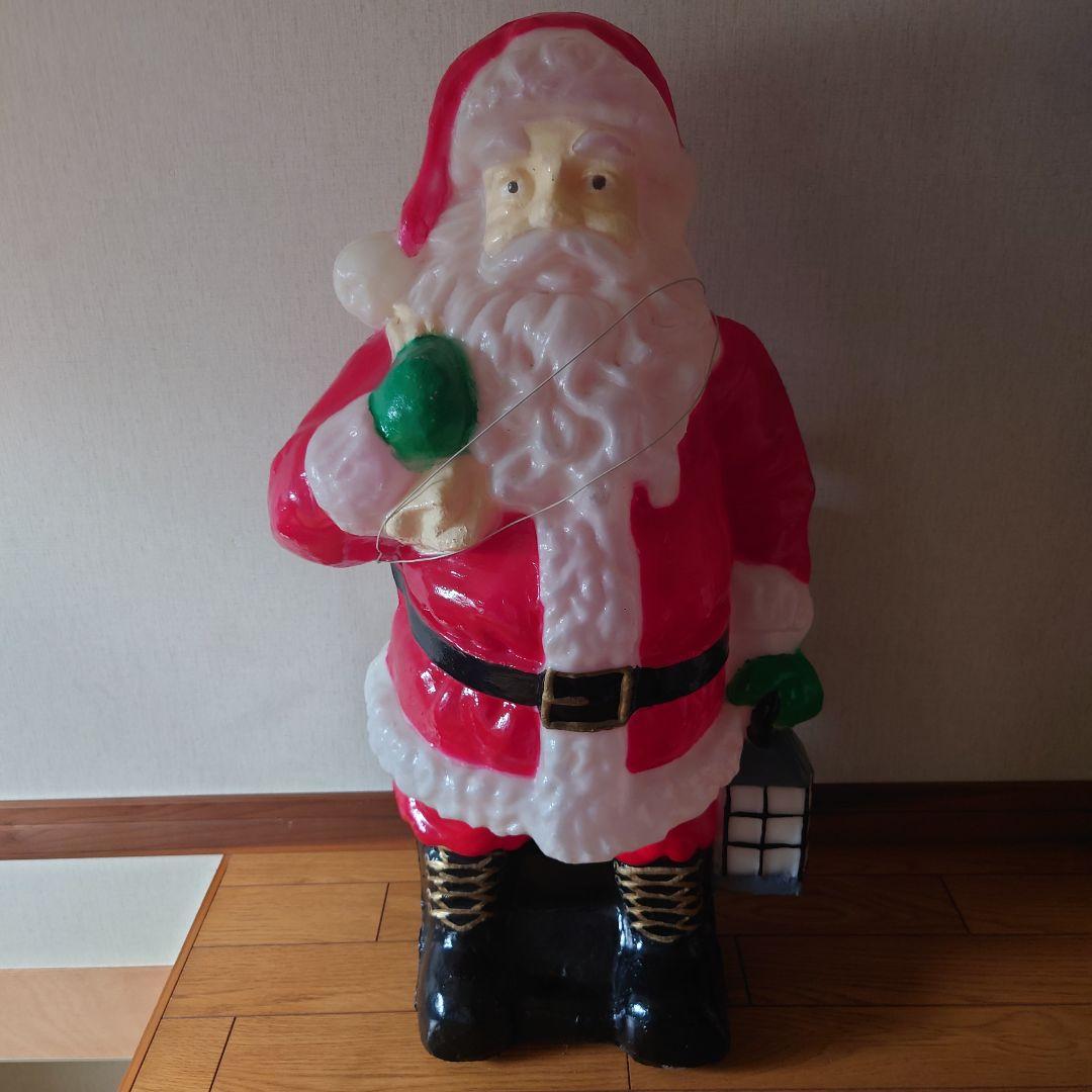 【迫力】存在感ある！大きなサンタクロースオブジェの電飾モチーフ！ 迫力】存在感ある！大きなサンタクロースオブジェの電飾モチーフ！