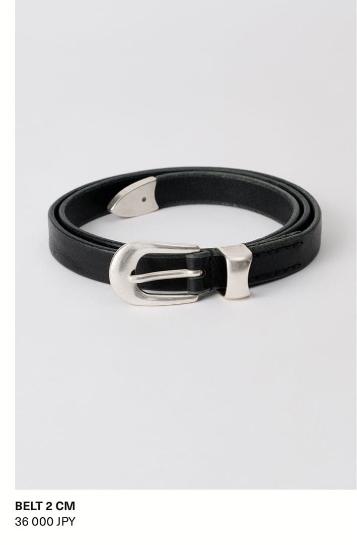 OURLEGACY 2cm Belt(ブラック) 70サイズ Our Legacy - Belt 2 cm Black