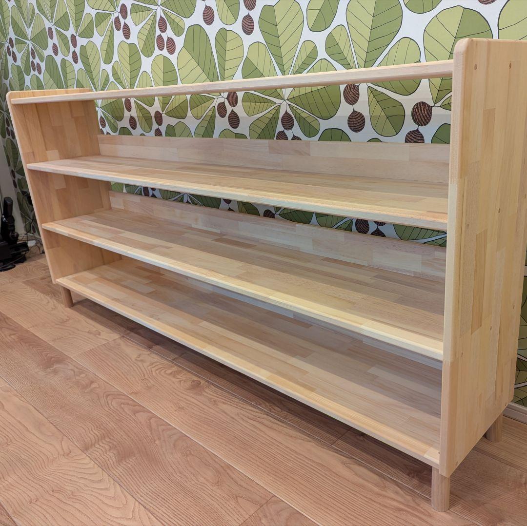 いちご　木製棚　絵本棚　本棚✨ウッドシェルフ　ハンドメイド　モンテッソーリ 木製棚 桧 ✨ おもちゃ棚 絵本棚 モンテッソーリ ハンドメイド 棚